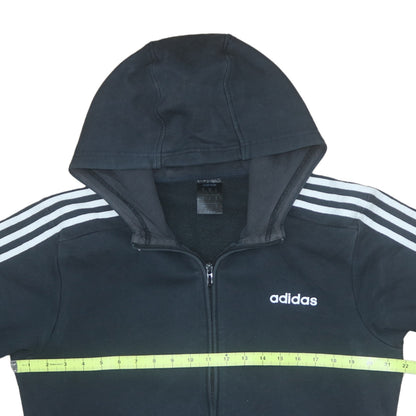 Mens UK Size M adidas Black Full Zip Hoodie