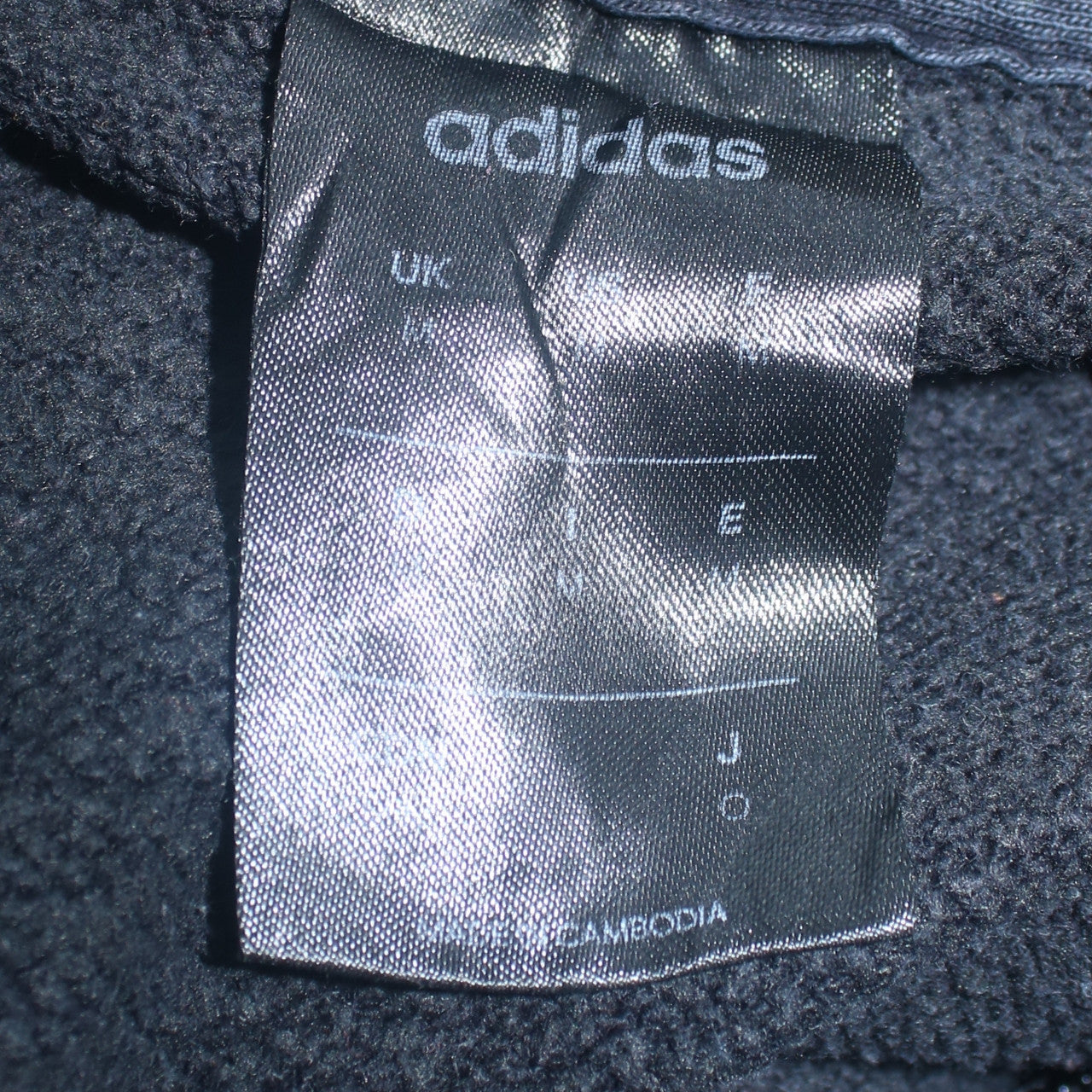 Mens UK Size M adidas Black Full Zip Hoodie