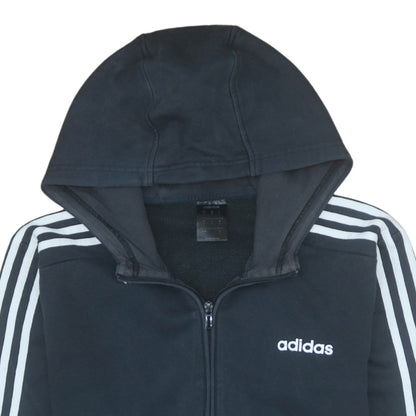 Mens UK Size M adidas Black Full Zip Hoodie