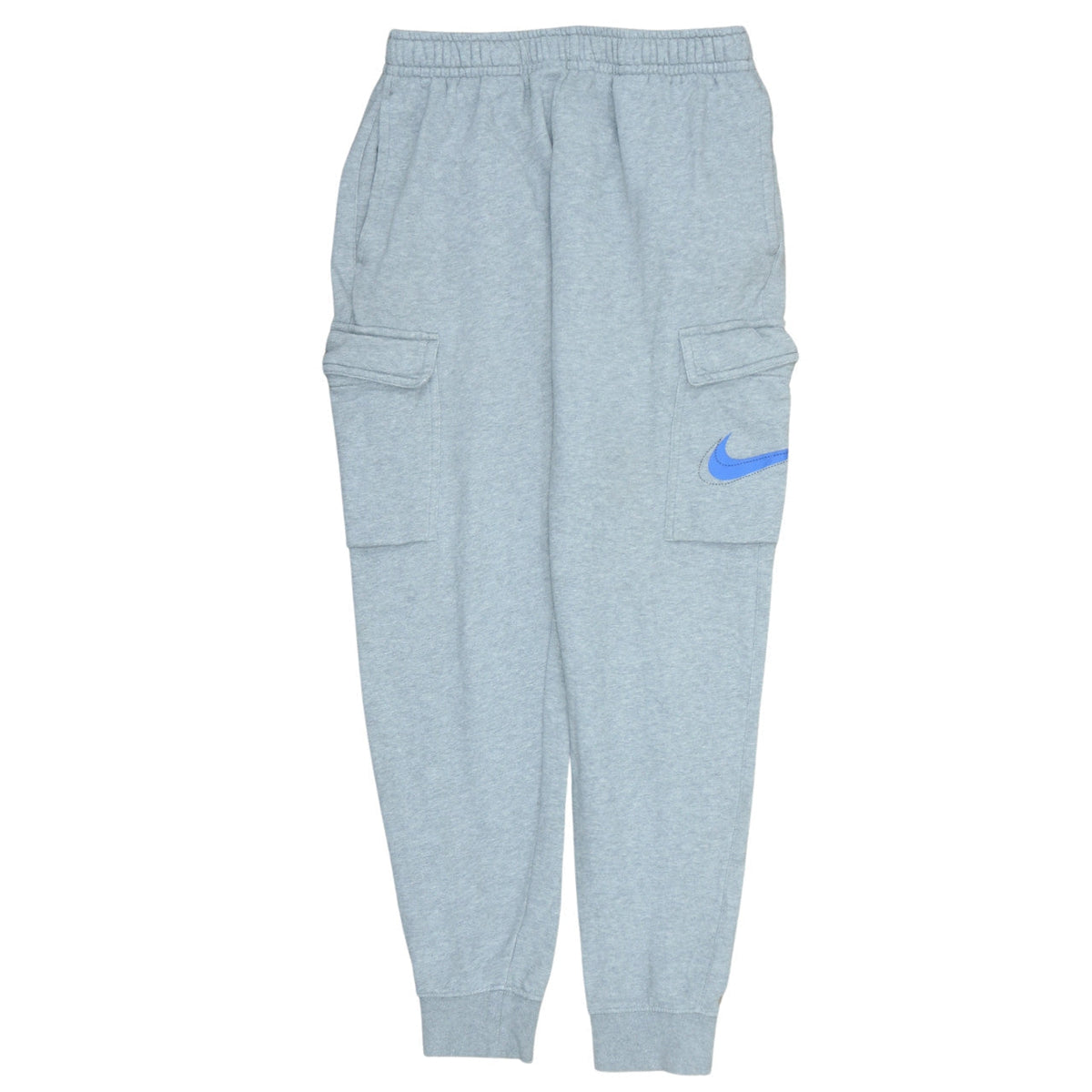 Nike Men Grey Cargo Sweatpants Small Regular Fit Cotton Blend