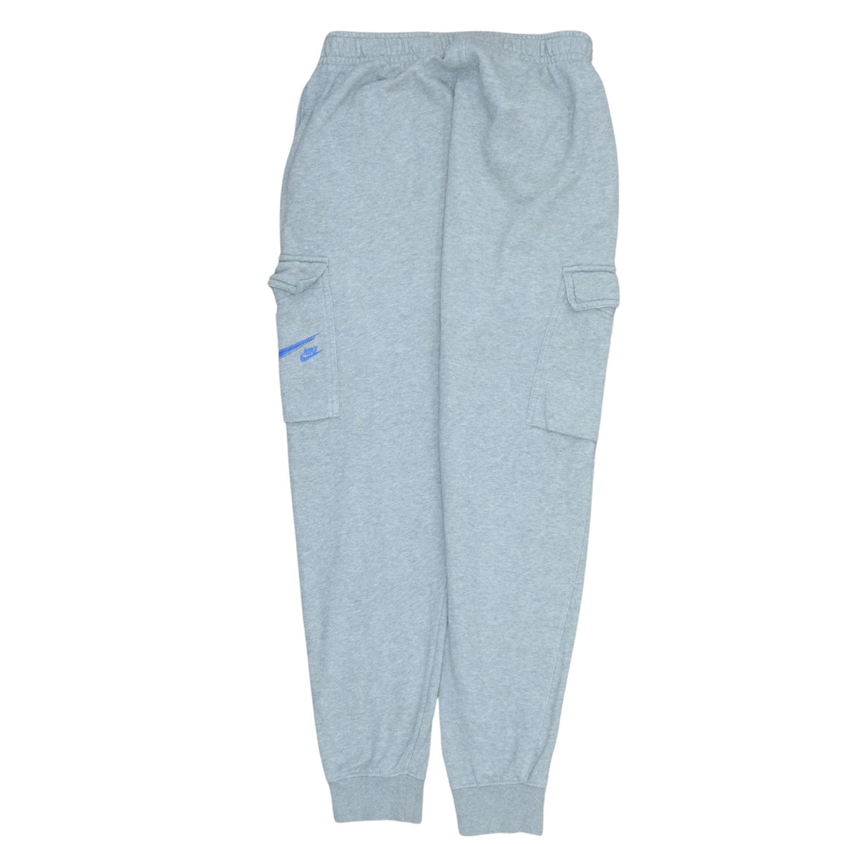 Nike Men Grey Cargo Sweatpants Small Regular Fit Cotton Blend