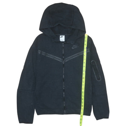 Nike Boys Black Full Zip Hoodie XL (158-170cm) Fleece Lined Casual