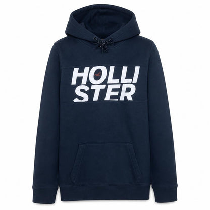 Mens UK Size L Hollister Blue Pullover Hoodie