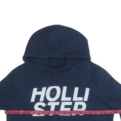 Mens UK Size L Hollister Blue Pullover Hoodie