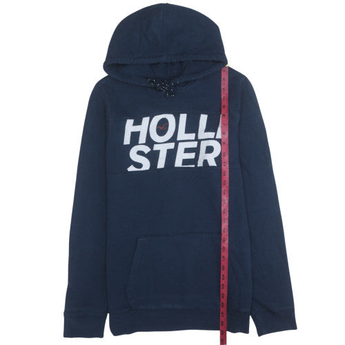 Mens UK Size L Hollister Blue Pullover Hoodie