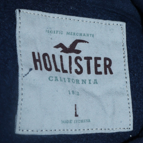 Mens UK Size L Hollister Blue Pullover Hoodie