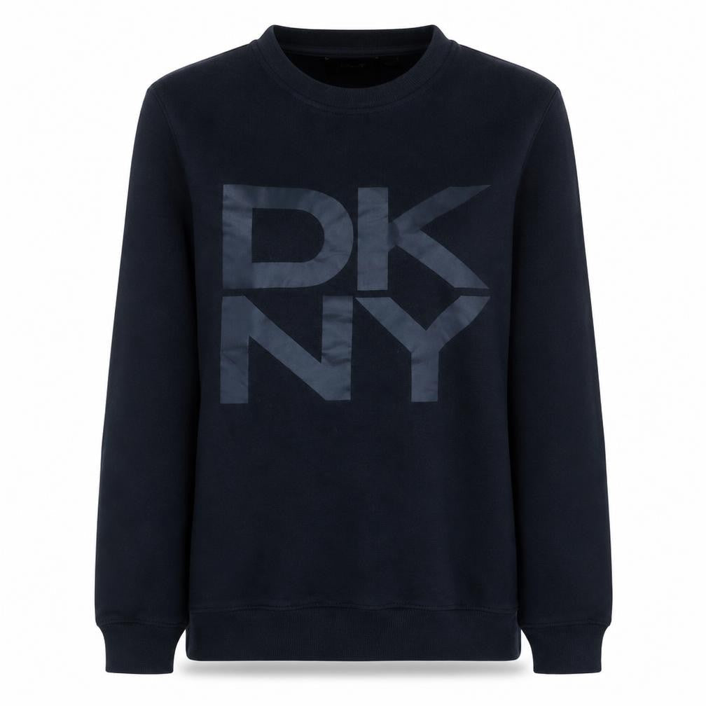 Womens UK Size M DKNY Black Pullover Sweatshirt
