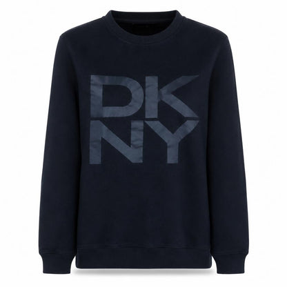 Womens UK Size M DKNY Black Pullover Sweatshirt