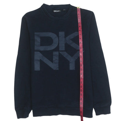 Womens UK Size M DKNY Black Pullover Sweatshirt