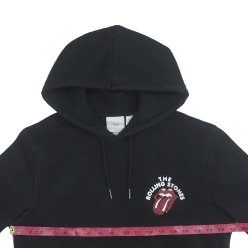 Womens UK Size XS H&M Black Pullover Hoodie