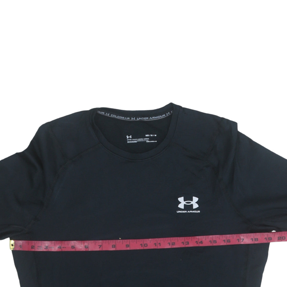 Mens UK Size M Under armour Black Running & JoggingGym & TrainingFootball T-Shir