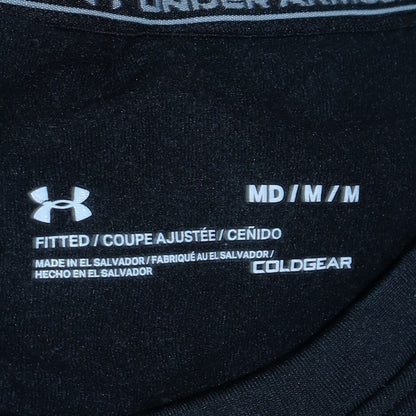 Mens UK Size M Under armour Black Running & JoggingGym & TrainingFootball T-Shir