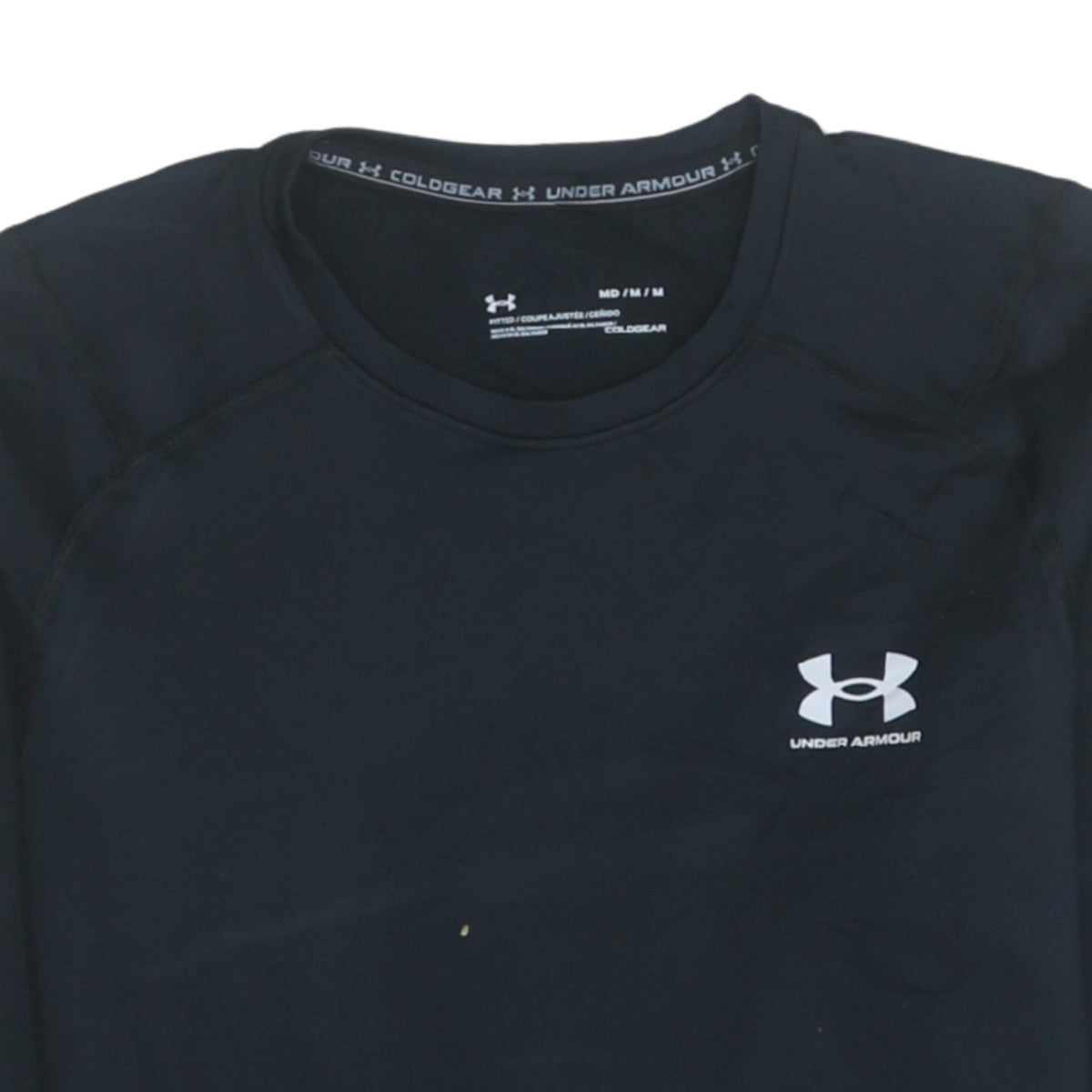 Mens UK Size M Under armour Black Running & JoggingGym & TrainingFootball T-Shir