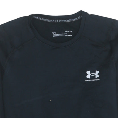 Mens UK Size M Under armour Black Running & JoggingGym & TrainingFootball T-Shir
