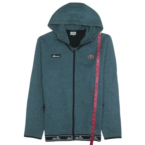 Mens UK Size L ellesse Green Full Zip Hoodie