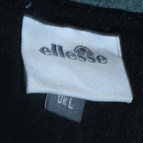 Mens UK Size L ellesse Green Full Zip Hoodie