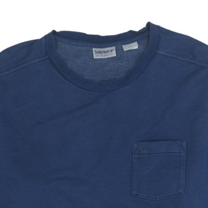 Mens UK Size L Timberland Blue Pullover Sweatshirt
