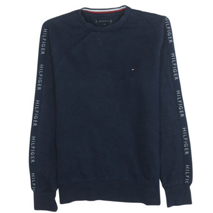 Mens UK Size M Tommy Hilfiger Blue Pullover Sweatshirt