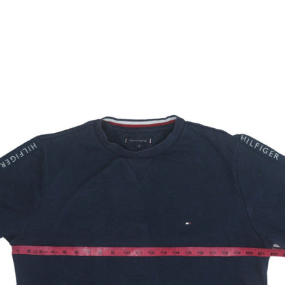 Mens UK Size M Tommy Hilfiger Blue Pullover Sweatshirt