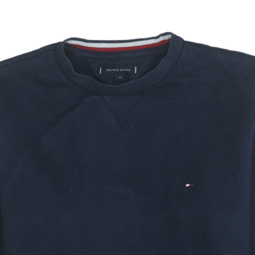 Mens UK Size M Tommy Hilfiger Blue Pullover Sweatshirt
