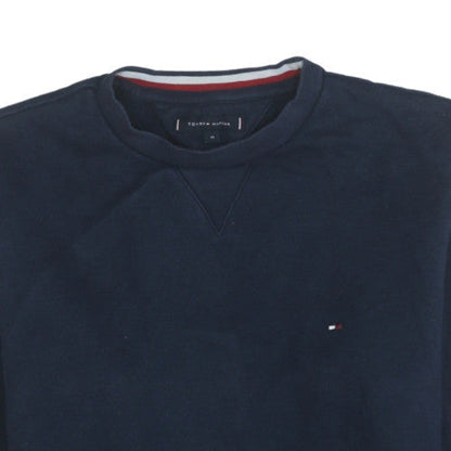 Mens UK Size M Tommy Hilfiger Blue Pullover Sweatshirt
