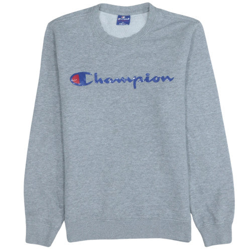 Mens UK Size S Champion Grey Pullover Sweatshirt