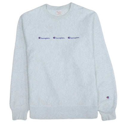 Mens UK Size M Champion Grey Pullover Sweatshirt