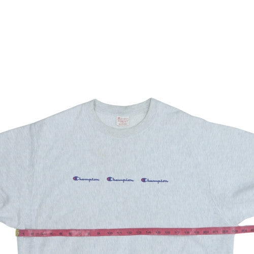 Mens UK Size M Champion Grey Pullover Sweatshirt