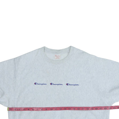 Mens UK Size M Champion Grey Pullover Sweatshirt
