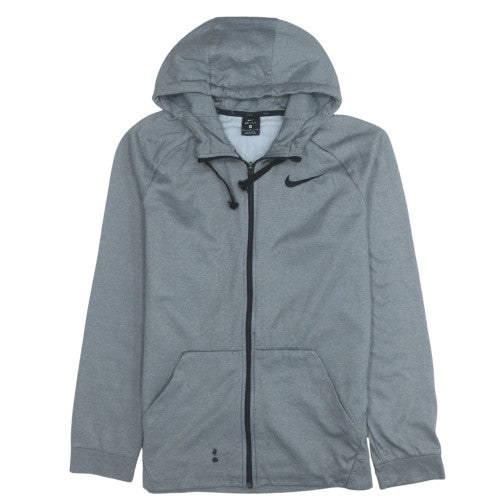Mens UK Size M Nike Grey Full Zip Hoodie