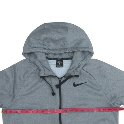 Mens UK Size M Nike Grey Full Zip Hoodie
