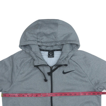 Mens UK Size M Nike Grey Full Zip Hoodie