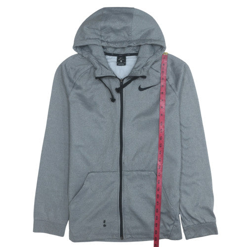 Mens UK Size M Nike Grey Full Zip Hoodie