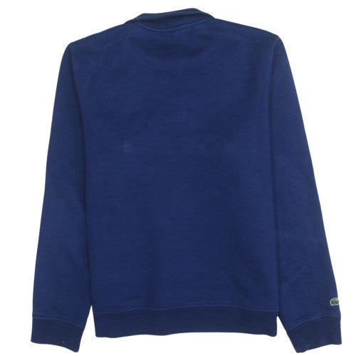 Mens UK Size XL Lacoste Blue Henley Sweatshirt