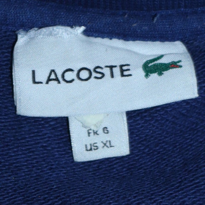 Mens UK Size XL Lacoste Blue Henley Sweatshirt