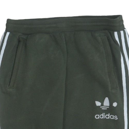 Mens UK Size L adidas Regular Fit Jogger Green Trousers