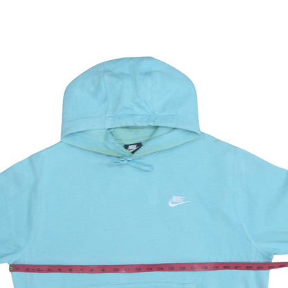 Womens UK Size M Nike Blue Pullover Hoodie