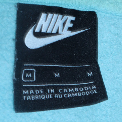 Womens UK Size M Nike Blue Pullover Hoodie