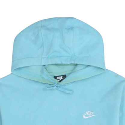 Womens UK Size M Nike Blue Pullover Hoodie