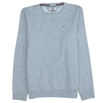 Mens UK Size M Tommy Jeans Grey Pullover Sweatshirt