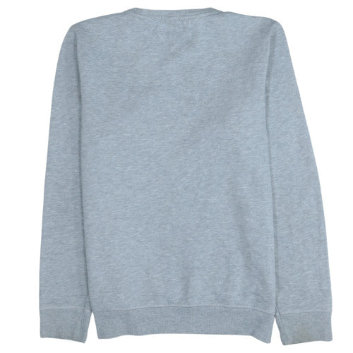 Mens UK Size M Tommy Jeans Grey Pullover Sweatshirt