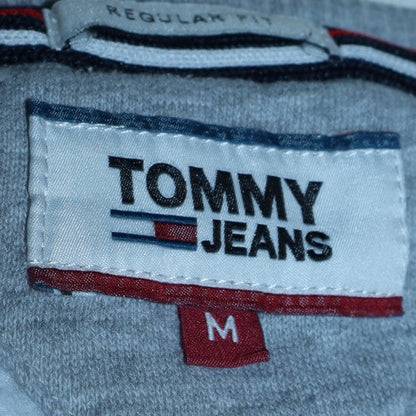 Mens UK Size M Tommy Jeans Grey Pullover Sweatshirt