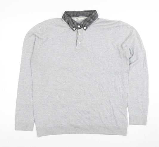 Mens UK Size L NEXT Cotton Blend Polo Shirt
