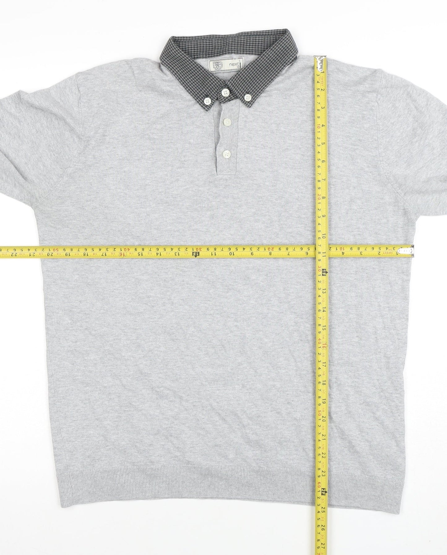 Mens UK Size L NEXT Cotton Blend Polo Shirt