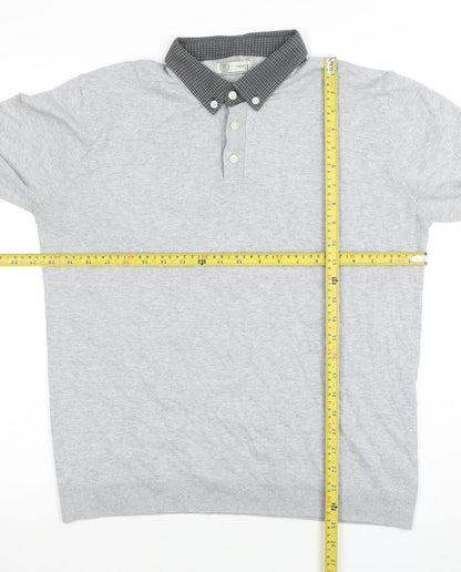 Mens UK Size L NEXT Cotton Blend Polo Shirt