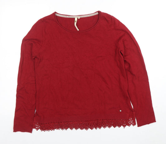 Womens UK Size 12 White Stuff Red Pullover Jumper