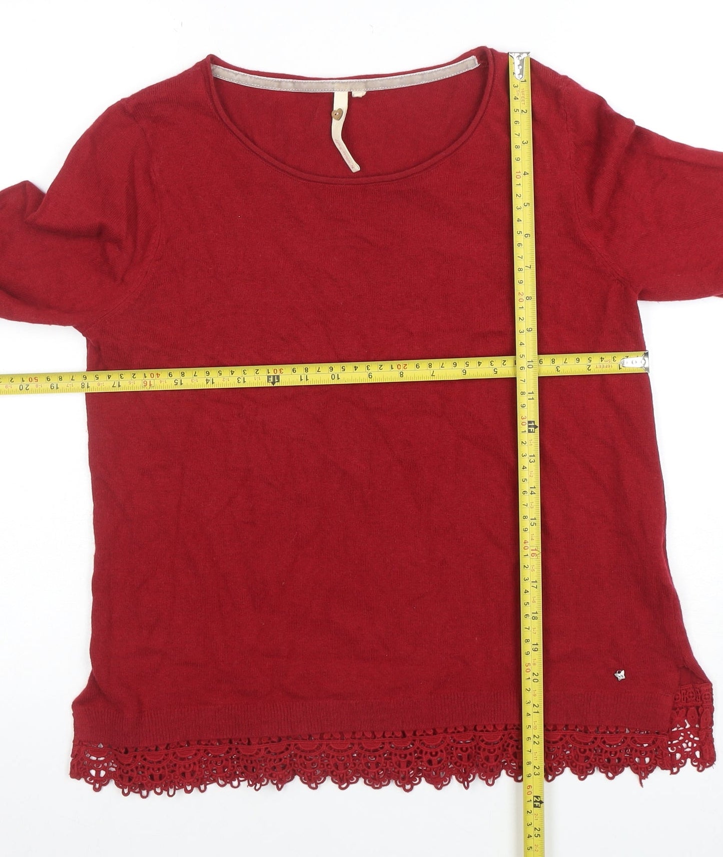 Womens UK Size 12 White Stuff Red Pullover Jumper