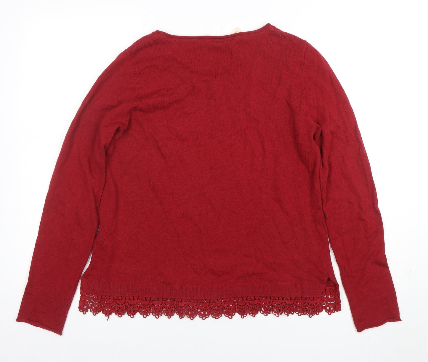Womens UK Size 12 White Stuff Red Pullover Jumper