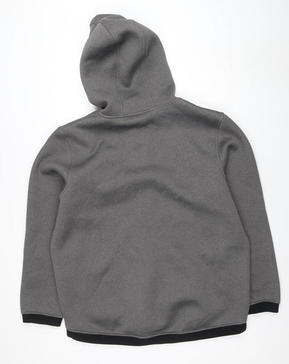 Mens UK Size 2XL Workout Grey Full Zip Hoodie