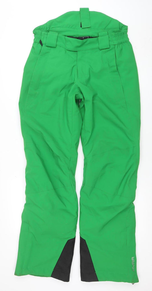 Mens UK Size M HYRA Regular Fit Snow Pants Green Trousers